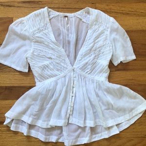 Free People baby doll blouse